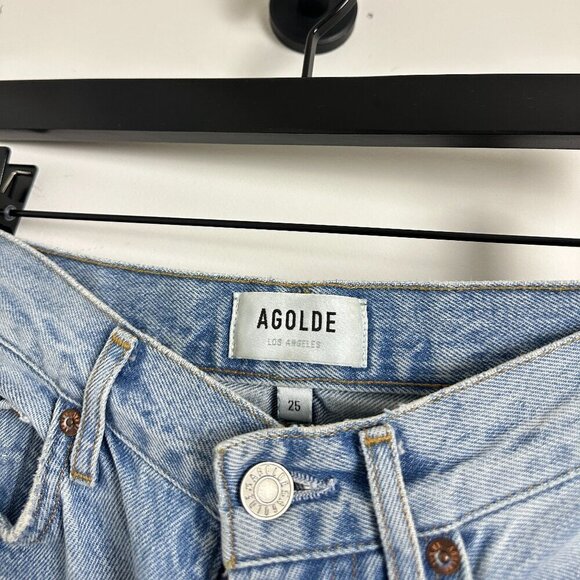 AGOLDE 90's Mid Rise Loose Fit in Wash Snapshot Size US 25 - Picture 6 of 16